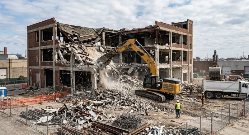 Factory Demolition in Sacramento, CA